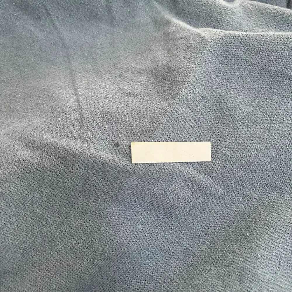 Bedsure Blue Cotton Linen Blend Full Duvet Cover Button Closure
